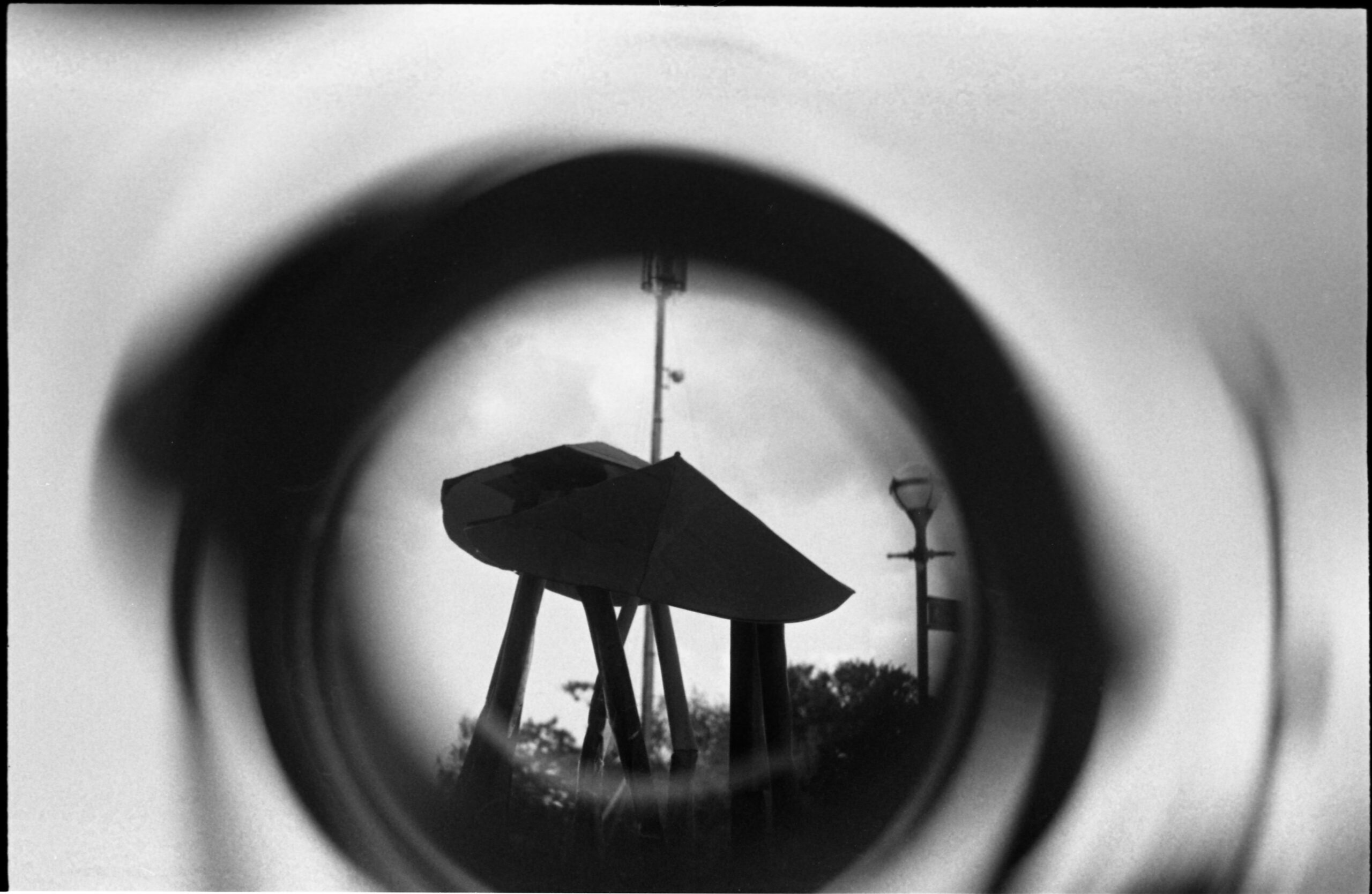 Exiting the Echo - Silver Gelatin Print